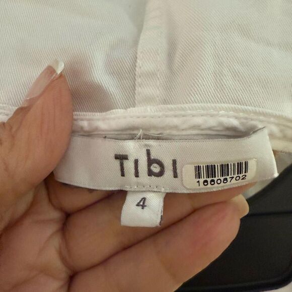 Tibi Chino Slit Front Sleeveless Tunic - Picture 8 of 8